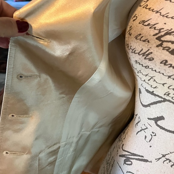 Vintage Nina K Champagne Blush Satiny Evening Blazer Size 4 - Picture 7 of 8